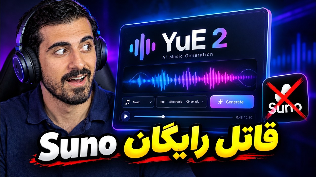 هوش مصنوعی آهنگساز کاملاً رایگان| رقیب جدید Suno