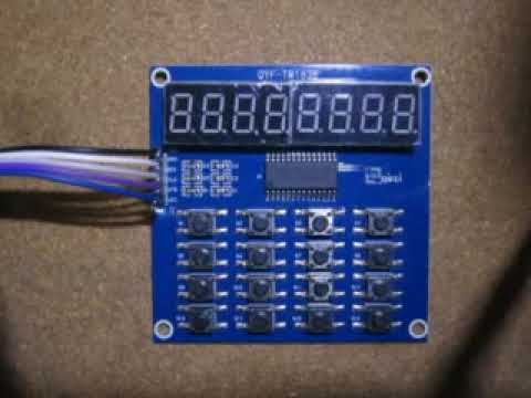 TM1638 Set sequential registers