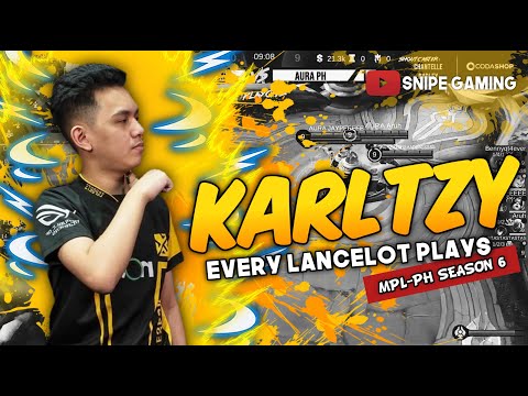 EVERY LANCELOT PLAYS OF KARLTZY DURING MPL-PH SEASON 6 "HOW GOOD IS HE?"