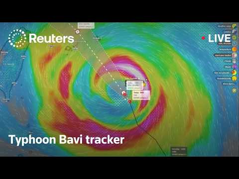 Video Thumbnail: LIVE: Typhoon Bavi tracker