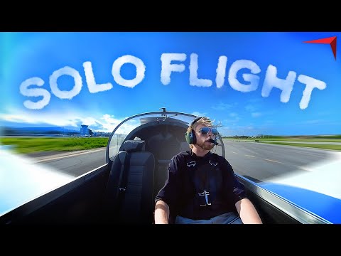 Student First Solo in a Sling NGT | Will Humor Calm Nerves?