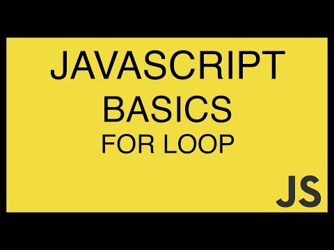 JavaScript Basics Tutorial 19 For Loop