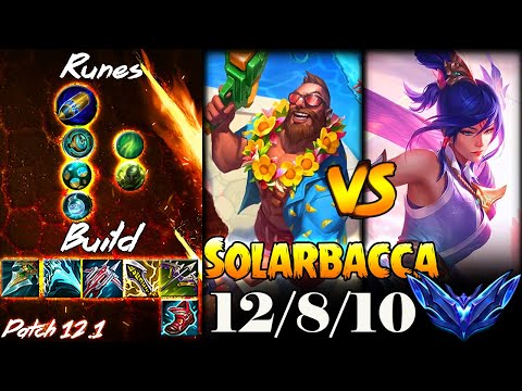 [ Solarbacca ] Gangplank vs Fiora Top -  Season 12 - Diamond III