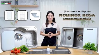 CHẬU RỬA BÁT 1 HỐ NOBINOX ROSA NN975D video 2