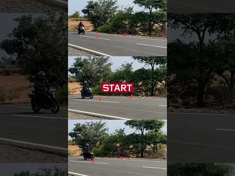 Braking Test: Suzuki Gixxer vs Bajaj Pulsar N160 vs Yamaha FZ-X #shorts