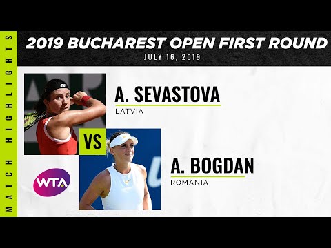 Anastasija Sevastova vs. Ana Bogdan | 2019 Bucharest Open First Round | WTA Highlights