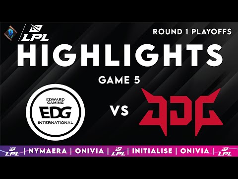 EDG vs JDG Highlights Game 5 | LPL Playoffs 2025 | EDward Gaming vs JD Gaming by Onivia