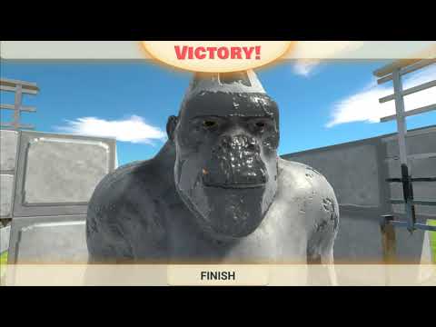 SUPER T-REX VERSUS GORILLA - Animal Revolt Battle Simulator