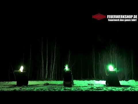 Weco Flammensäule grün - Bühnen-Pyrotechnik