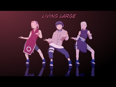 Living Large - Fortnite - Ino*Sakura*Hinata | Naruto MMD