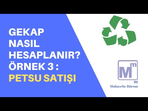 GEKAP Nasıl Hesaplanır Örnek 3 - Petsu Satışı
