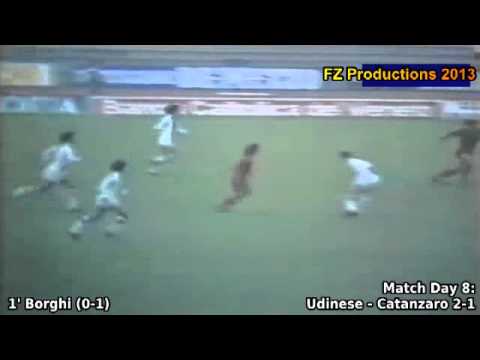 Serie A 1980-1981, day 8 Udinese - Catanzaro 2-1 (Borghi goal)