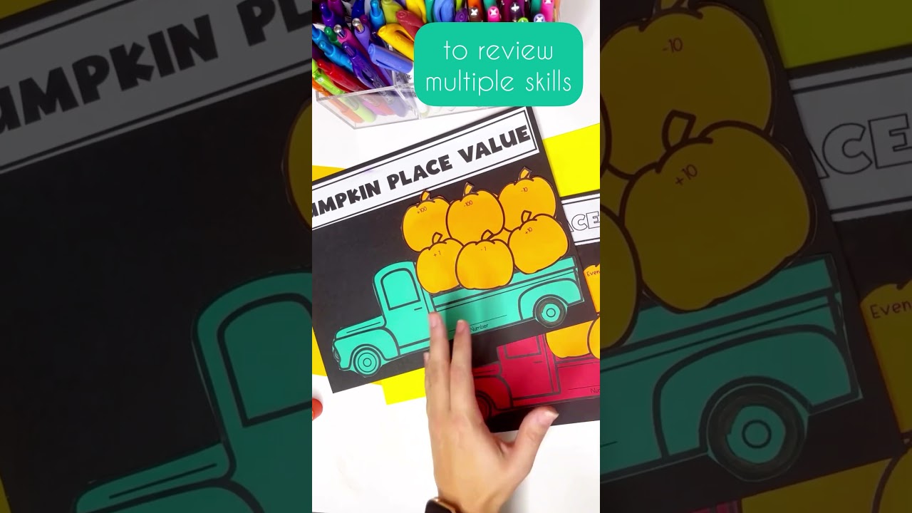 Pumpkin Truck Place Value Craft