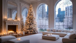 Jazz Instruments And Cozy Fireplaces In European Cities - Gentle Jazz With The Christmas Atmosphere