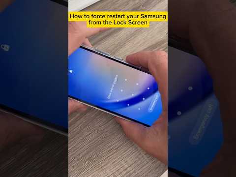How to Force Restart your Samsung Galaxy from the Lock Screen #samsung #forcerestart #shorts