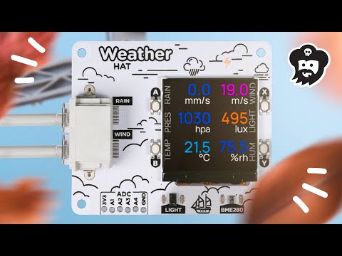 YouTube thumbnail image for Introducing Weather HAT & Weather Sensors Kit - make your own Raspberry Pi weather station