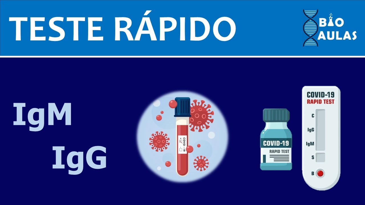 Teste Rápido: IgM e IgG - COVID-19 - Bio Aulas