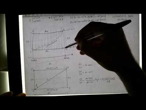 Estimated Navigation - Lesson 9: Rhumb Lines SHORT distances FIRST problem