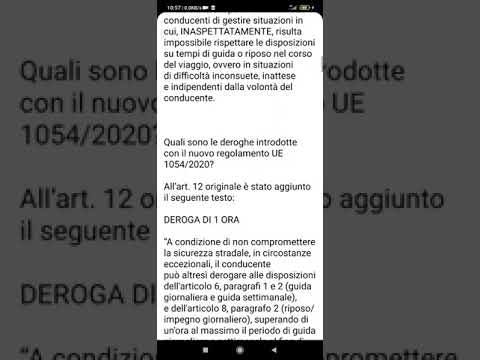 È VERO CHE SI PUÒ DEROGARE AI TEMPI DI GUIDA E RIPOSO DI 1 ORA O ADDIRITTURA 2 ORE?