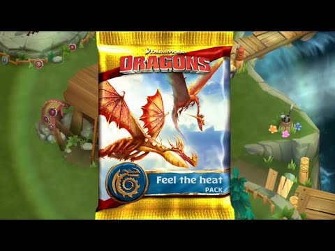 FEEL THE HEAT PACK - OPEN 10 PACKS & TRAIN DRAGONS | DRAGONS: RISE OF BERK