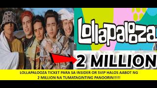 Download lagu SB19 FANS NAPAARAY LOLLAPALOOZA TICKET HALOS NASA 2 MILLION ANG SVIP OH WOW!!!! mp3