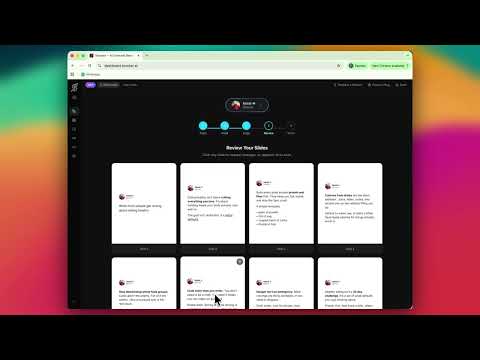 Scorper: AI Carousel Generator 공식 영상 미리보기