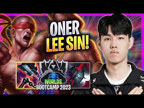 ONER SHOWTIME WITH LEE SIN! - T1 Oner Plays Lee Sin JUNGLE vs Viego! | Bootcamp 2023