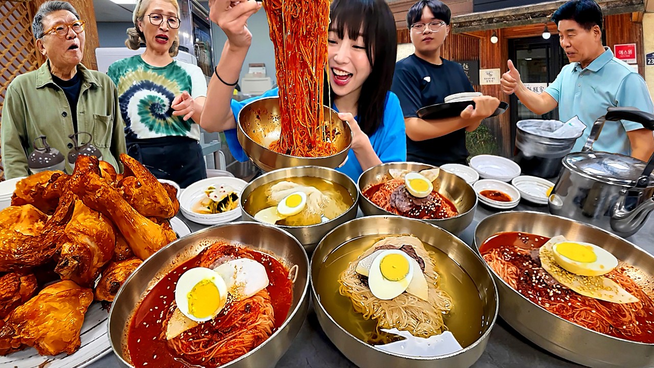 평양에서 시작된 100년 넘은 냉면집?!😳 인생 평냉 찾았습니다.. 통닭파는 냉면집 삼척 권가냉면