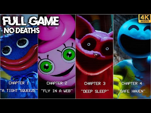 POPPY PLAYTIME ALL CHAPTERS 1, 2, 3, 4 - FULL Game Walkthrough - NO DEATHS (4K60fps)