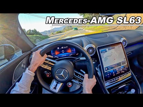 2022 Mercedes-AMG SL63 - The BiTurbo V8 Roadster You Need to Drive (POV Binaural Audio)