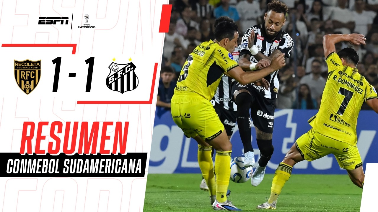 GOLAZO DE NEYMAR PERO SANTOS SIGUE SIN PODER GANAR TRAS 4 FECHAS | Recoleta 1-1 Santos | RESUMEN