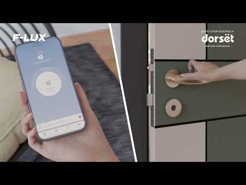 Dorset Digital Mortise handle with fingerprint lock CADILLA Black matt finish