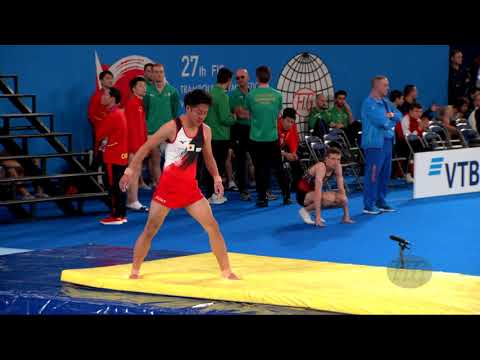 KUSAGAYA Takeshi (JPN) M - 2019 Trampoline Worlds, Tokyo (JPN) - Qualification Tumbling R2