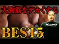 【胸トレ】ベンチプレスよりも大胸筋が大きくなる!?山本義徳がお勧めする大胸筋トレーニングベスト5【筋トレ】