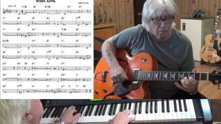 Moon Rays - Jazz guitar & piano cover ( Horace Silver )