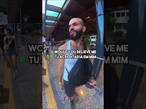 GRINGO FICOU EM CHOQUE COM POLIGLOTA NO RIO