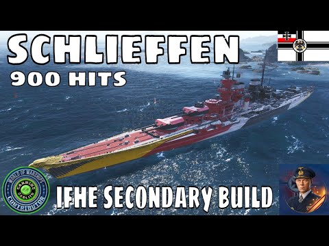 German Schlieffen IFHE Secondary Captain Build World of Warships Wows