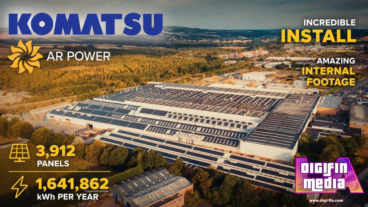 Solar Install Komatsu UK Ltd + AR Power