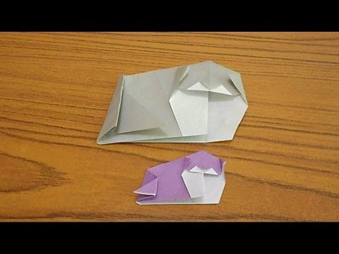 Simple Origami: Lesson 44 - Dog