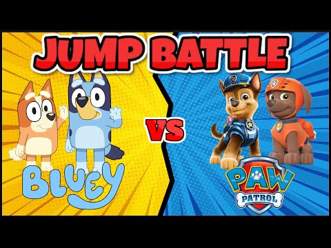 Bluey Jump Battle! Paw Patrol Brain breaks! Would You Rather