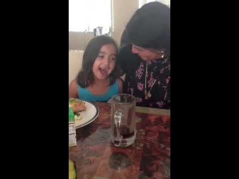 Jenice singing Happy birthday to Tita