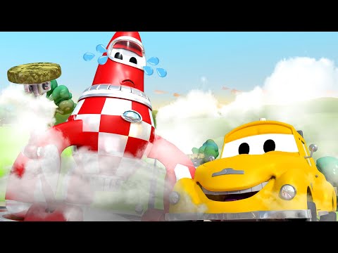 Tegljač Tom u Auto Gradu 🚗  Raketa - Crtani sa kamionima za djecu