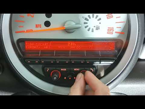 How to Set the Time on a 2002+ Mini Cooper (R56/R57)