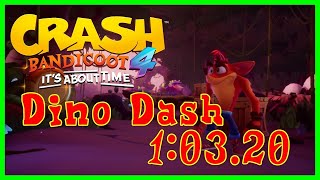 Crash Bandicoot4：Dino Dash(きょうりゅう だいぼうそう！)  1:03.20