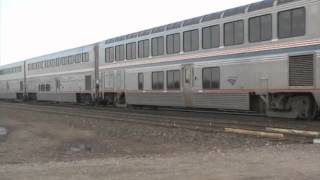 preview picture of video 'Amtrak Passing Blackfoot Montana'