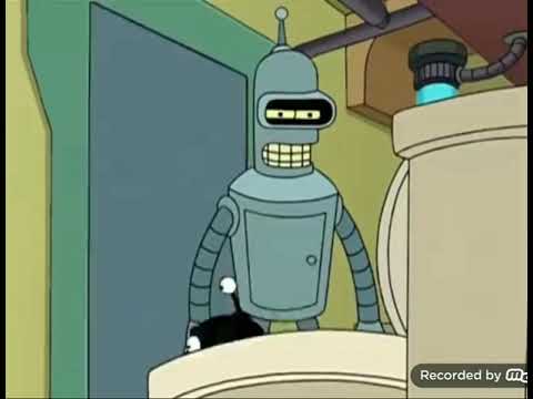 Bender Fhushing Nibbler Down a Toilet