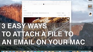 How to attach a file to an email on Mac OS X - Apple Training