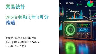 [ラジオ]貿易統計（2026（令和8）年3月分確速）