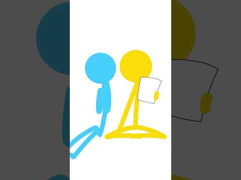 Don’t be shy! (Blue and Yellow) an Alan Becker fan animation