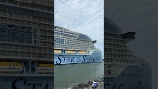 Star of the Seas sailing away! #shorts #staroftheseas #royalcaribbean #cruiseship #portcanaveral
